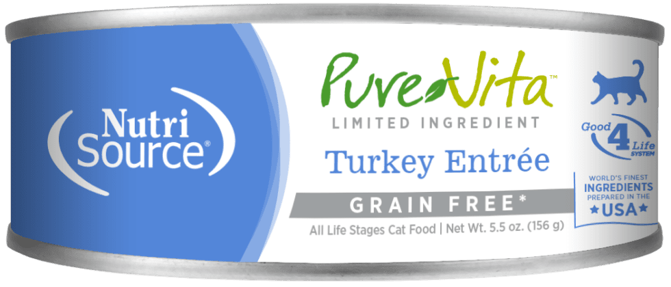 PureVita™ Turkey Entrée Wet Cat Food, 5.5-oz Case of 12