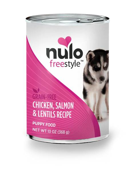 Nulo Freestyle For Puppies Chicken, Salmon & Lentils Recipe, Wet Dog Food, 13-oz Case Of 12