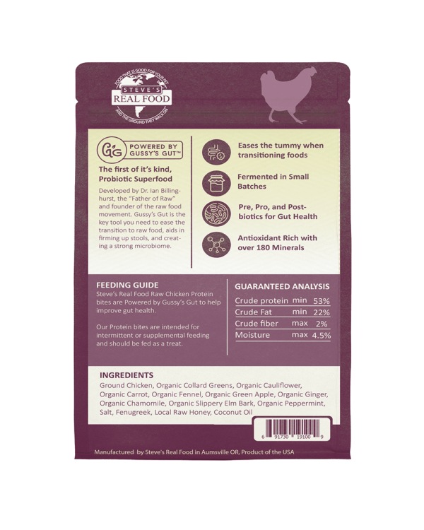 Steve's Real Food Freeze-Dried Chicken Protein Bites 4-oz, Dog & Cat Treat