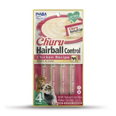 Inaba Churu Hairball Control Chicken Recipe 2-oz, Cat Treat