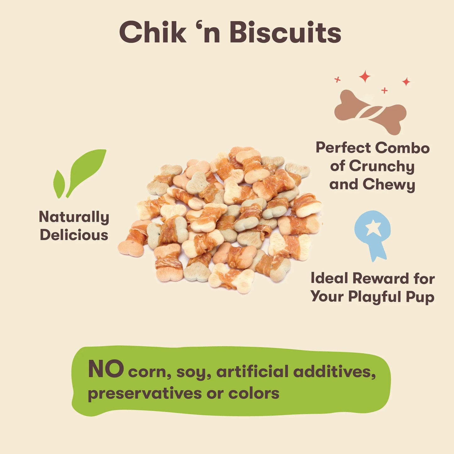 Pet 'n Shape Chik 'n Biscuits 35-oz, Dog Treat