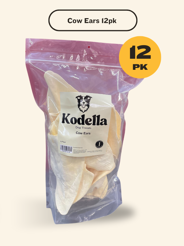 Kodella Cow Ears 12-Pack, Dog Chew
