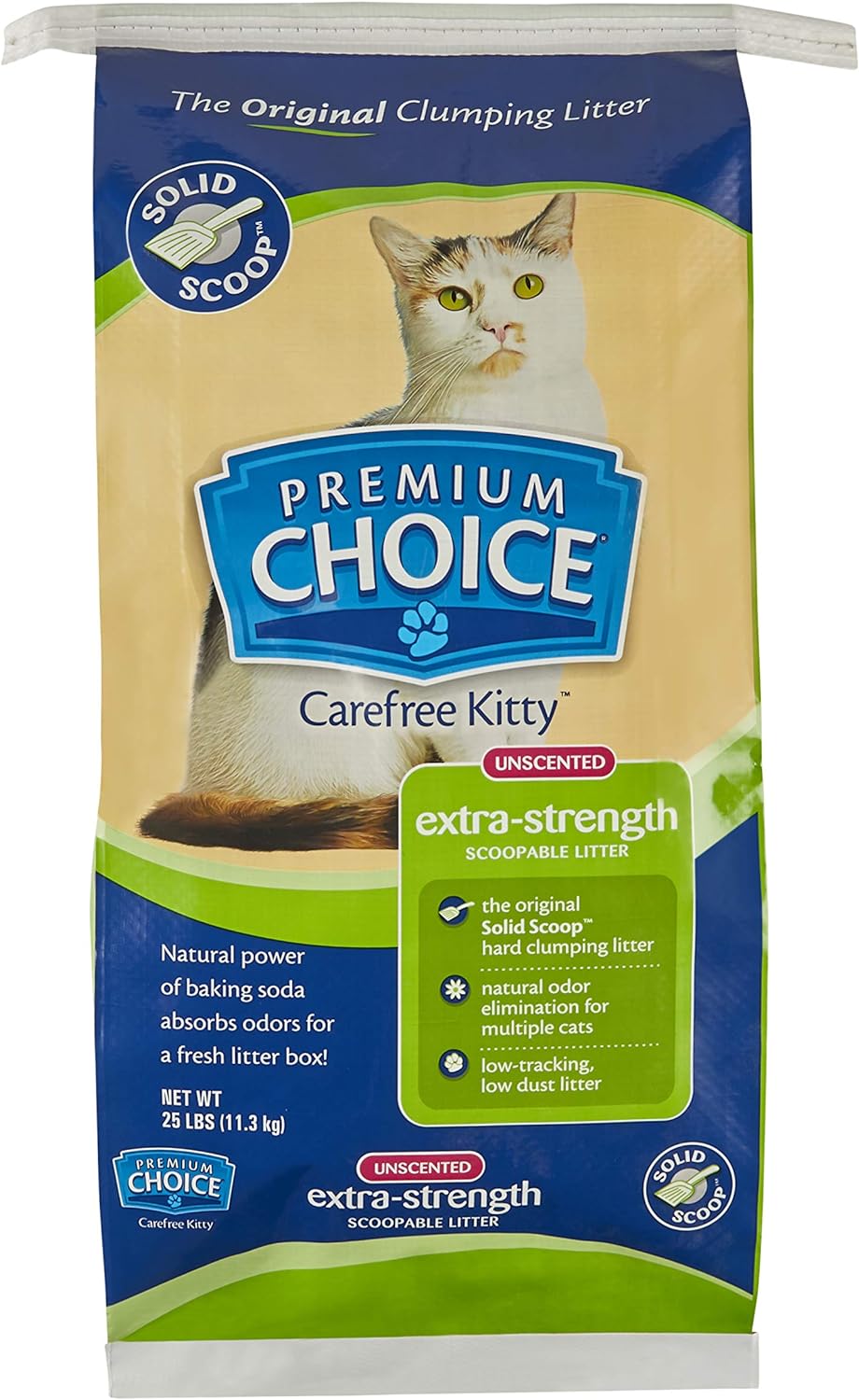 Premium Choice Extra Strength Unscented Clumping 25 lb Cat Litter Anaheim Feed Pet Supply