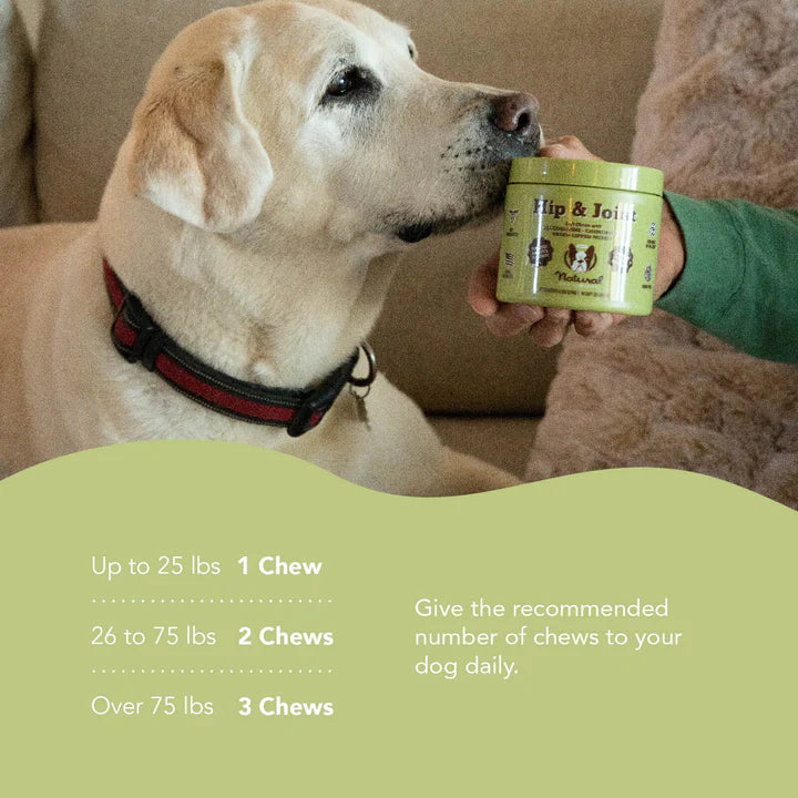 Natural Dog Company Hip And Joint Dog Supplement, 90-count