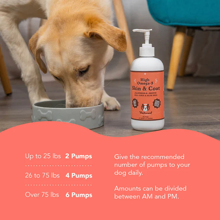 Natural Dog Company Skin And Coat Oil Supplement For Dogs, 16-oz Bottle
