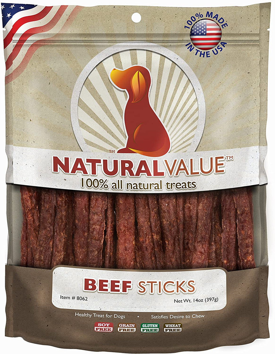 Loving Pets Natural Value® Soft Chew Beef Sticks 14-oz, Dog Treat