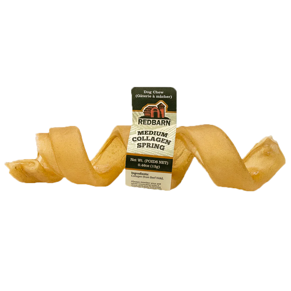 Redbarn Medium Collagen Spring, Dog Chew