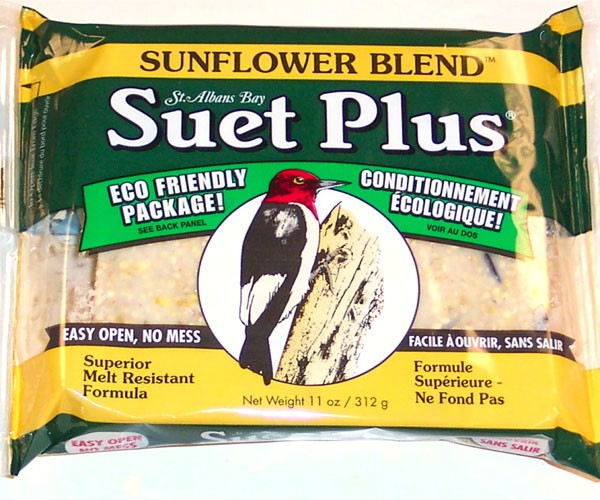 Wildlife Sciences Suet Plus Sunflower Blend 11-oz, Wild Bird Treat