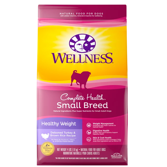 Wellness Complete Health Small Breed Healthy Weight 4 lb Dry Dog