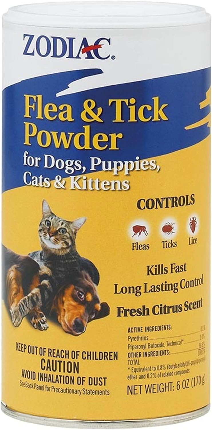 Zodiac Flea & Tick Powder, 6-oz