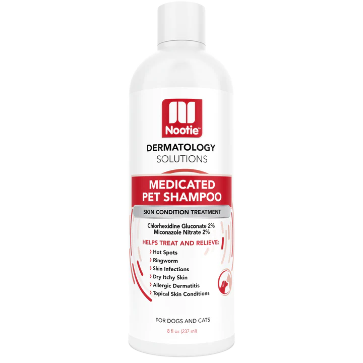 Nootie Antimicrobial Medicated Shampoo 8-oz, For Dogs & Cats