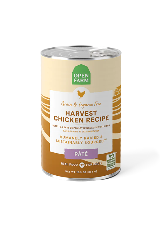 Open Farm Chicken & Grass-Fed Beef Pâté, Wet Dog Food, 12.5-oz Case Of 12