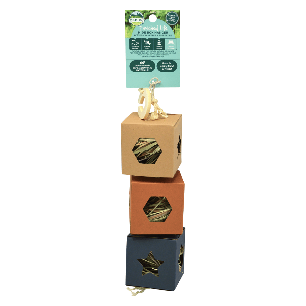 Oxbow Enriched Life Hide Box Hanger, Small Animal Toy