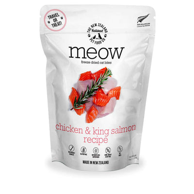The New Zealand Natural Pet Food Co Meow Air-Dried Chicken & Salmon Bites 3.5-oz, Cat Treat