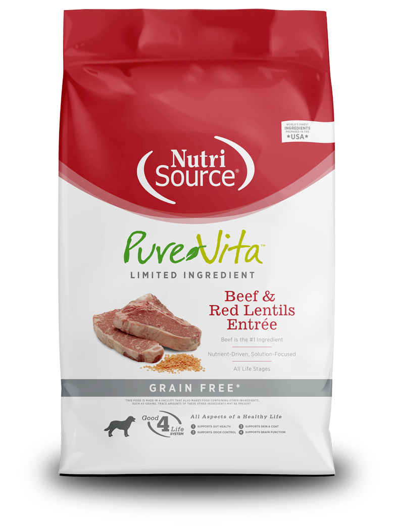 NutriSource® PureVita™ Beef & Red Lentils Entrée Dry Dog Food