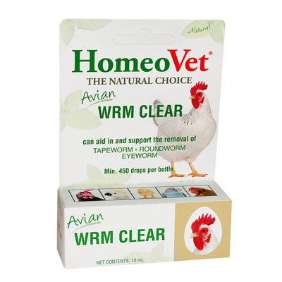 HomeoVet Avian WRM Clear 15-mL, Poultry Supplement
