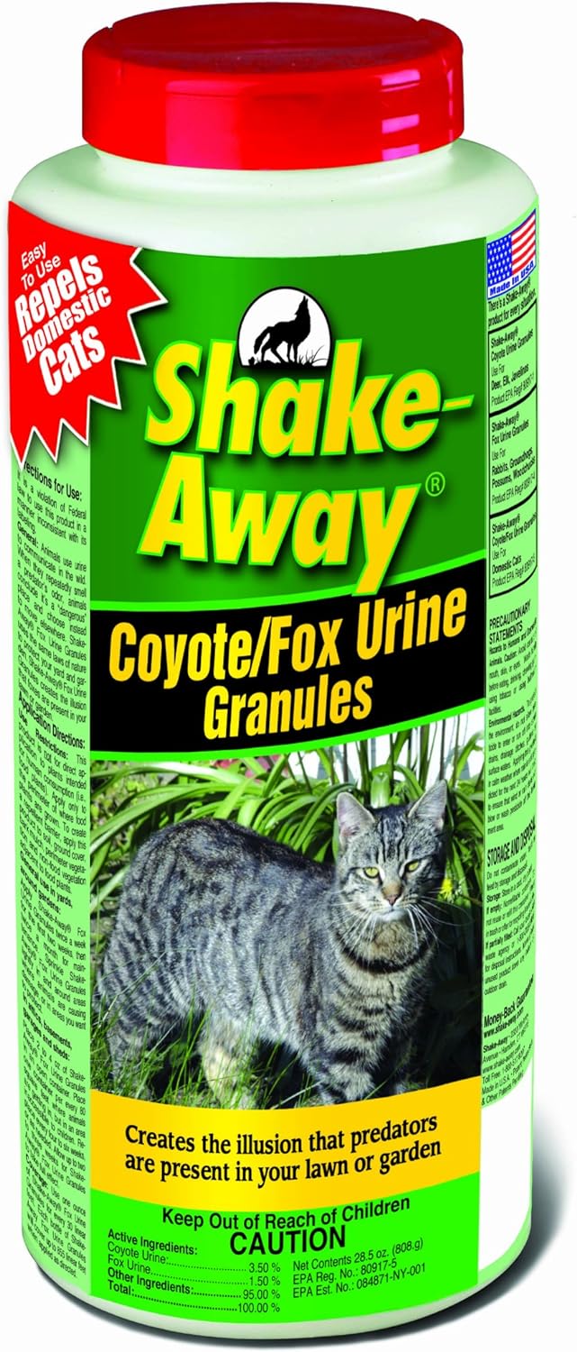 Shake Away Coyote & Fox Urine Granules 28.5-oz, Cat Repellent