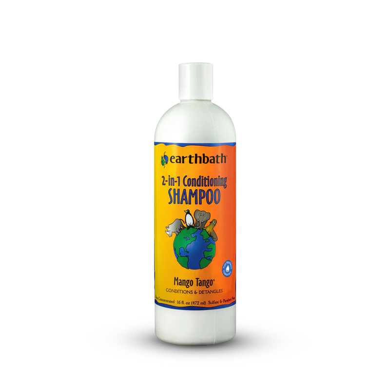 Earthbath 2-In-1 Mango Tango 16-oz, Pet Shampoo & Conditioner
