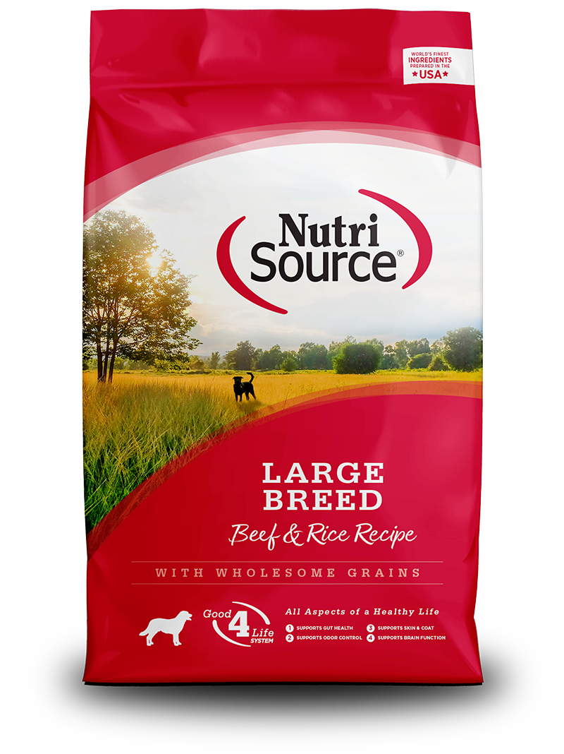 Nutrisource Large Breed Adult Beef And Rice Recipe 26-lb, Dry Dog Food