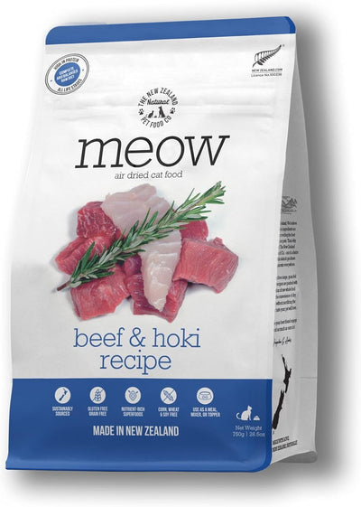 The New Zealand Natural Pet Food Co Meow Beef & Hoki Recipe, Air-Dried Cat Food