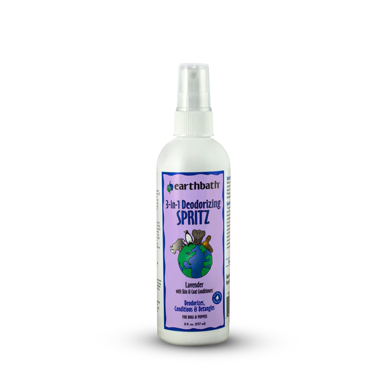 Earthbath 3-In-1 Dog Deodorizing Spritz Lavender Scent 8-oz, Deodorizing Spray