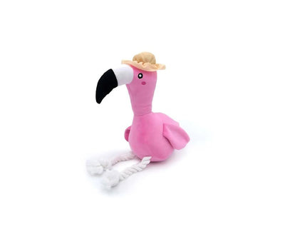 Zippy Paws Playful Pal Freya The Flamingo, Dog Toy