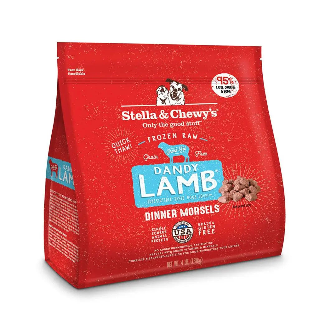 Stella & Chewy's Dandy Lamb Morsels 4-lb, Frozen-Raw Dog Food