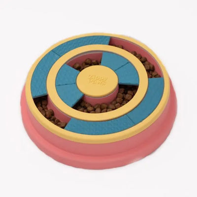 Zippy Paws SmartyPaws Puzzler Feeder Bowl Wagging Wheel For Dogs