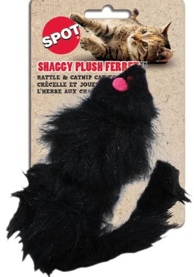 Spot Shaggy Plush Ferret 5-Inch, Cat Toy