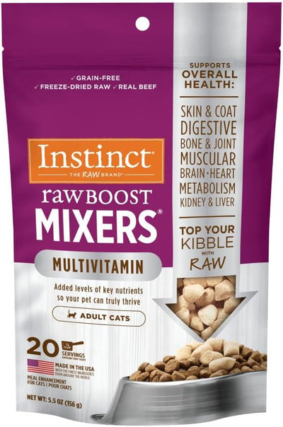 Instinct Raw Boost Mixers Multivitamin for Adults Freeze-Dried 5.5-oz, Cat Food Topper