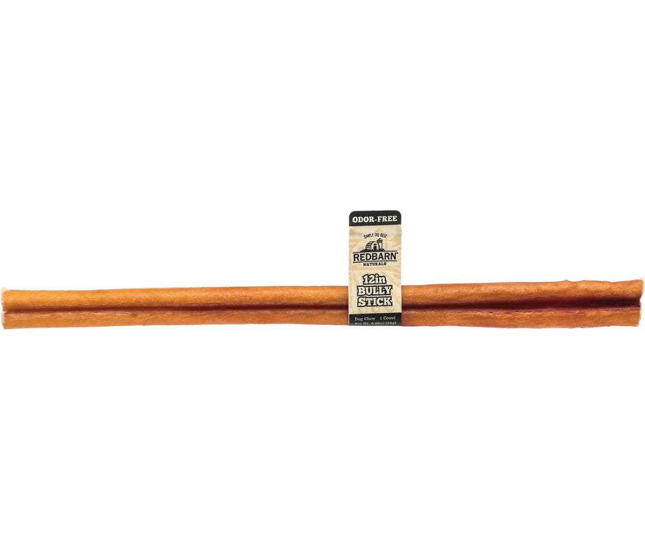 Redbarn Odor-Free Bully Stick 12-Inch, Dog Chew