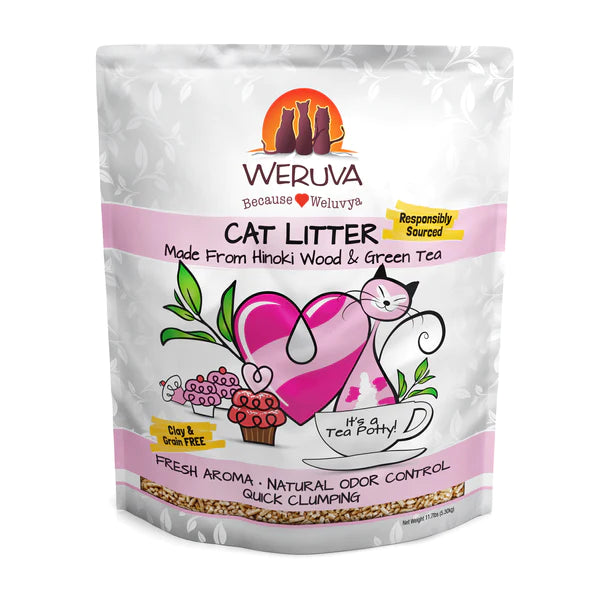 Weruva Hinoki Wood & Green Tea 11.7-lb, Cat Litter