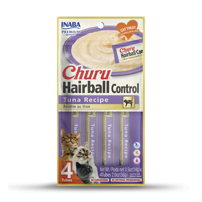 Inaba Churu Hairball Control Tuna Recipe 2-oz, Cat Treat
