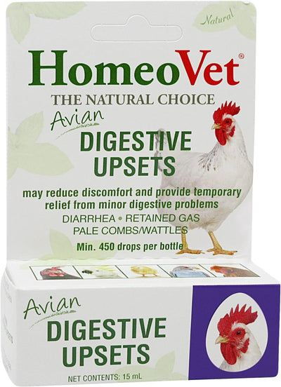 HomeoVet Avian Digestive Upsets 15-mL, Poultry Supplement