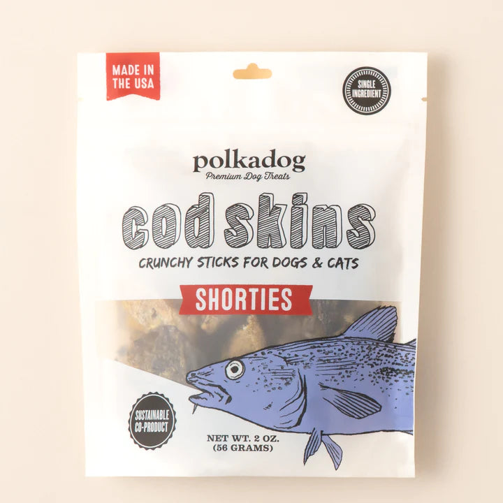 Polkadog Cod Shorties 2-oz, Dog Treat