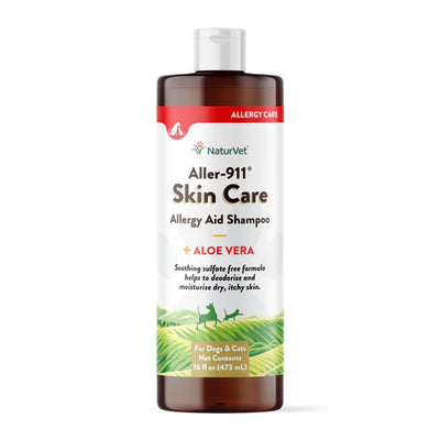 NaturVet Aller-911® Skin Care 16-oz, Pet Shampoo