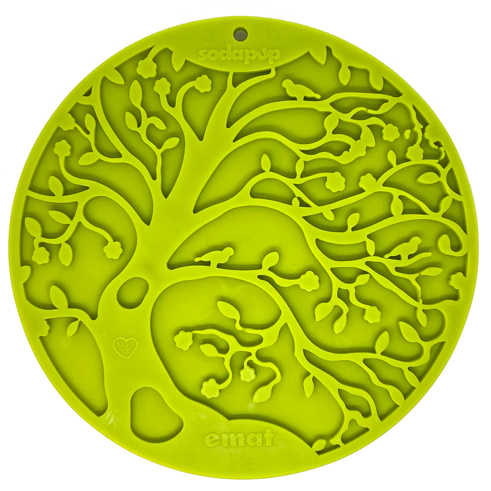 SodaPup Tree Of Life Emat Enrichment Lick Mat With Suction Cups