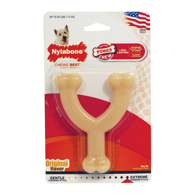 Nylabone Small/Regular Power Chew Original Wishbone, Dog Toy