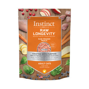 Instinct Raw Longevity Frozen Bites Cage Free Chicken Recipe 2.5