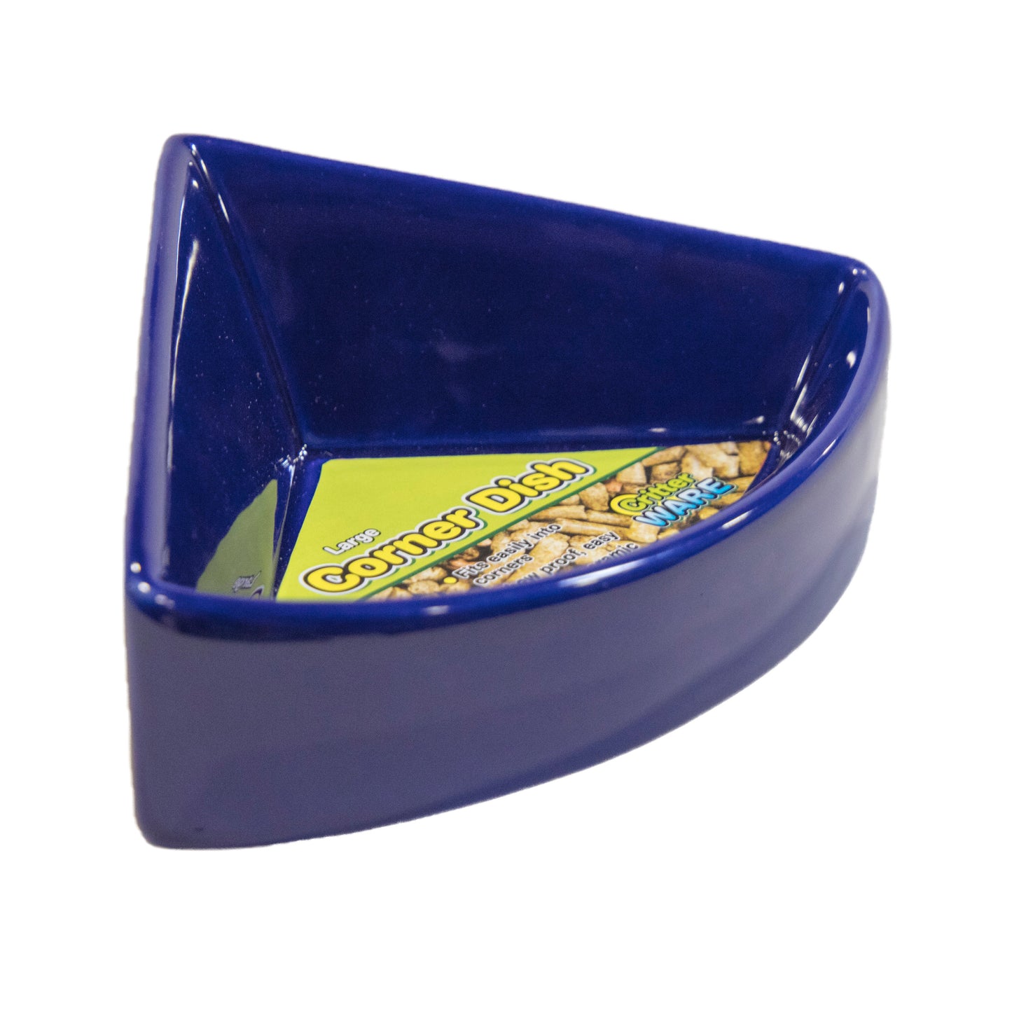 Ware Large Corner Dish, Assorted Colors, Small Animal Bowl