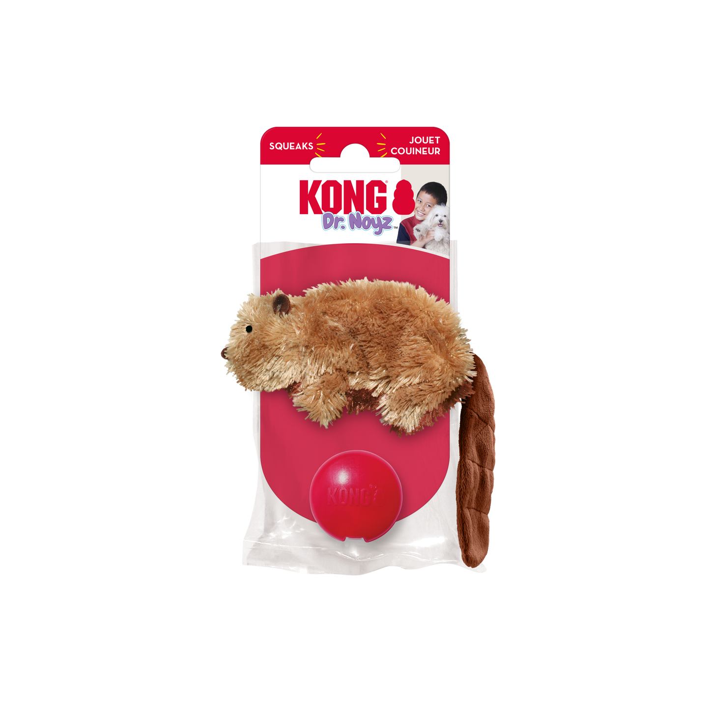 Kong Small Dr.Noyz Beaver, Dog Toy