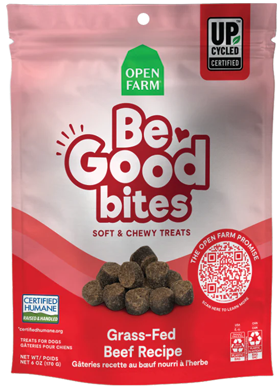 Open Farm Be Good Bites Grass-Fed Beef Recipe 6-oz, Dog Treat