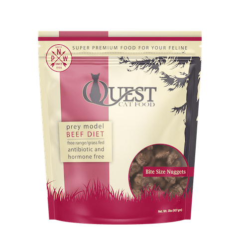 Steve's Quest Beef Nuggets 2-lb, Frozen Raw Cat Food