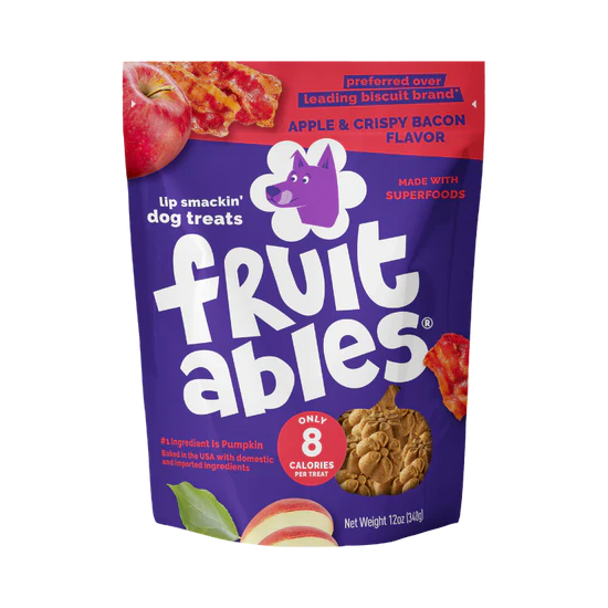 Fruitables Baked Crispy Bacon & Apple 7-oz, Dog Treat