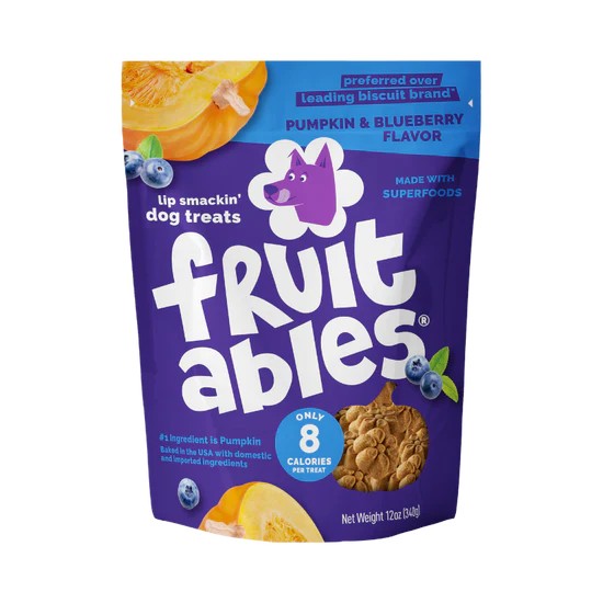 Fruitables Baked Pumpkin & Blueberry 7-oz, Dog Treat