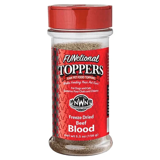 Northwest Naturals Functional Topper Freeze-Dried Beef Blood 3.5-oz, Meal Topper
