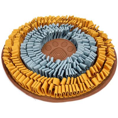 Injoya Blue & Orange Cookie Snuffle Mat For Dogs