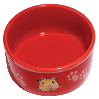 Kaytee Paw-Print PetWare Guinea Pig Bowl, Assorted, Small Animal Bowl