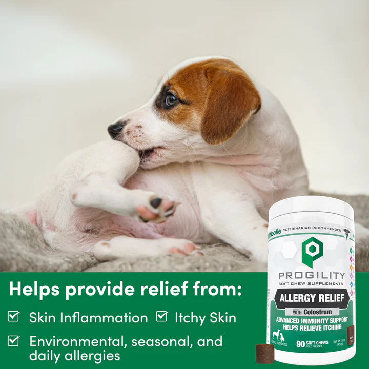 Nootie Progility Allergy Relief Soft Chews, 90-Count, Dog Supplement