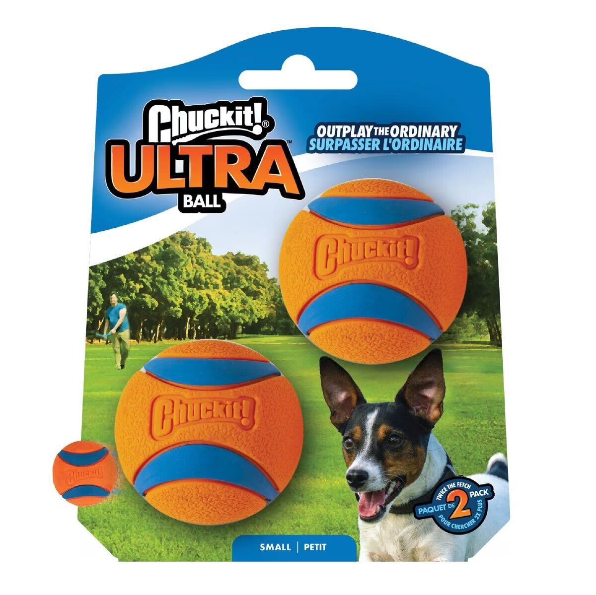 Chuckit! Ultra Ball® Small, 2-Pack, Dog Toy